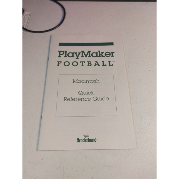 Playmaker Football | eBay Playmaker Football By Broderbund For Apple Macintosh 1991 3.5 Floppies CIB